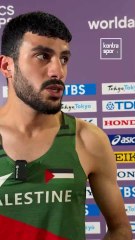 Japonya'daki Dünya Atletizm Şampiyonası'nda yarışan tek Filistinli sporcu Dwedar, açıklamalarda bulundu
