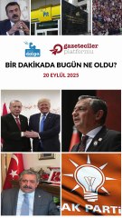 Bir dakikada bugün ne oldu?