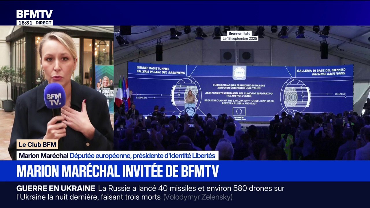 Marion Maréchal, députée européenne et présidente d'Identité Libertés, plaide pour "une nouvelle dissolution et un retour aux urnes"
