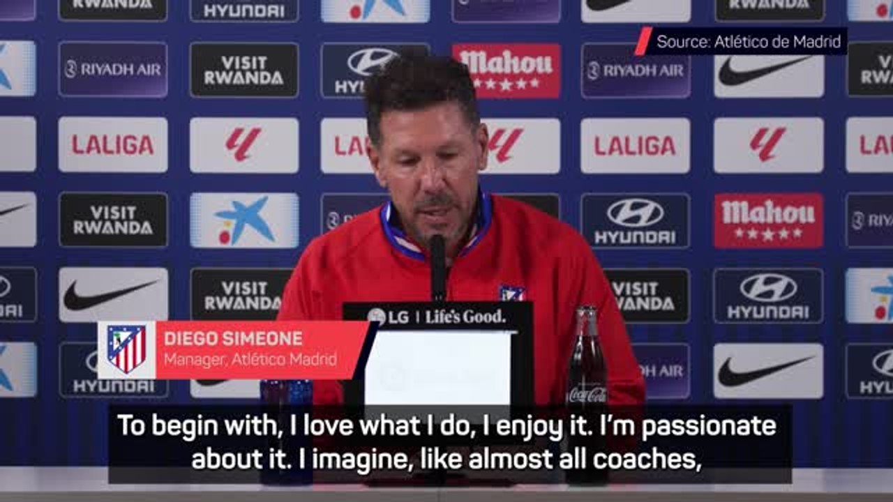 Simeone still has the passion to lead Atletico
