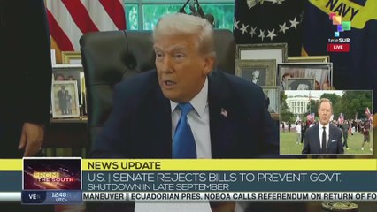 U.S. | Senate rejects bills to prevent Govt. shutdown late September