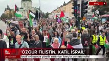 İsrail'in Gazze'ye yönelik saldırıları İsveç'te protesto edildi