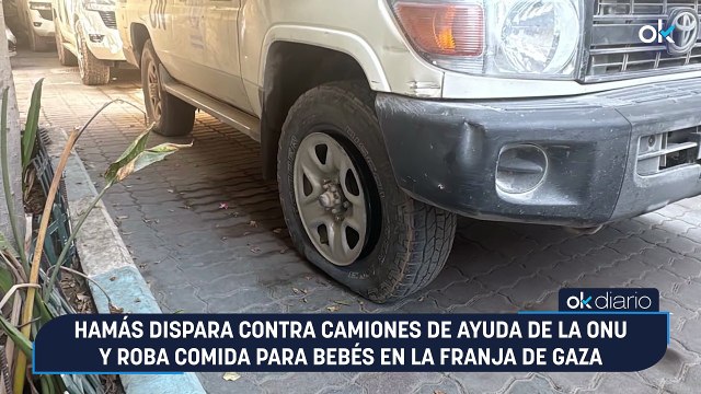 Hamás dispara contra camiones de ayuda de la ONU y roba comida para bebés en la Franja de Gaza