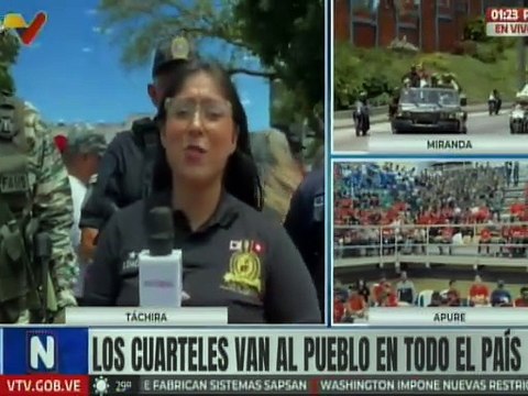 Táchira I FANB se despliega en más de 250 circuitos comunales de San Antonio para marchar por la paz