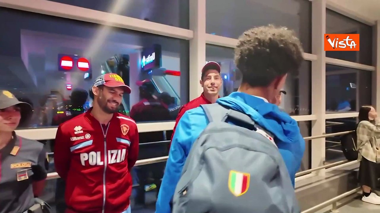 L'atleta Furlani, medaglia d'oro Mondiali atletica di Tokyo, torna in Italia, l’arrivo a Fiumicino