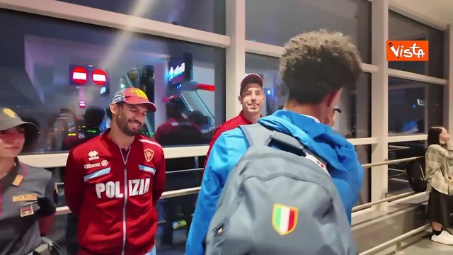 L'atleta Furlani, medaglia d'oro Mondiali atletica di Tokyo, torna in Italia, l’arrivo a Fiumicino