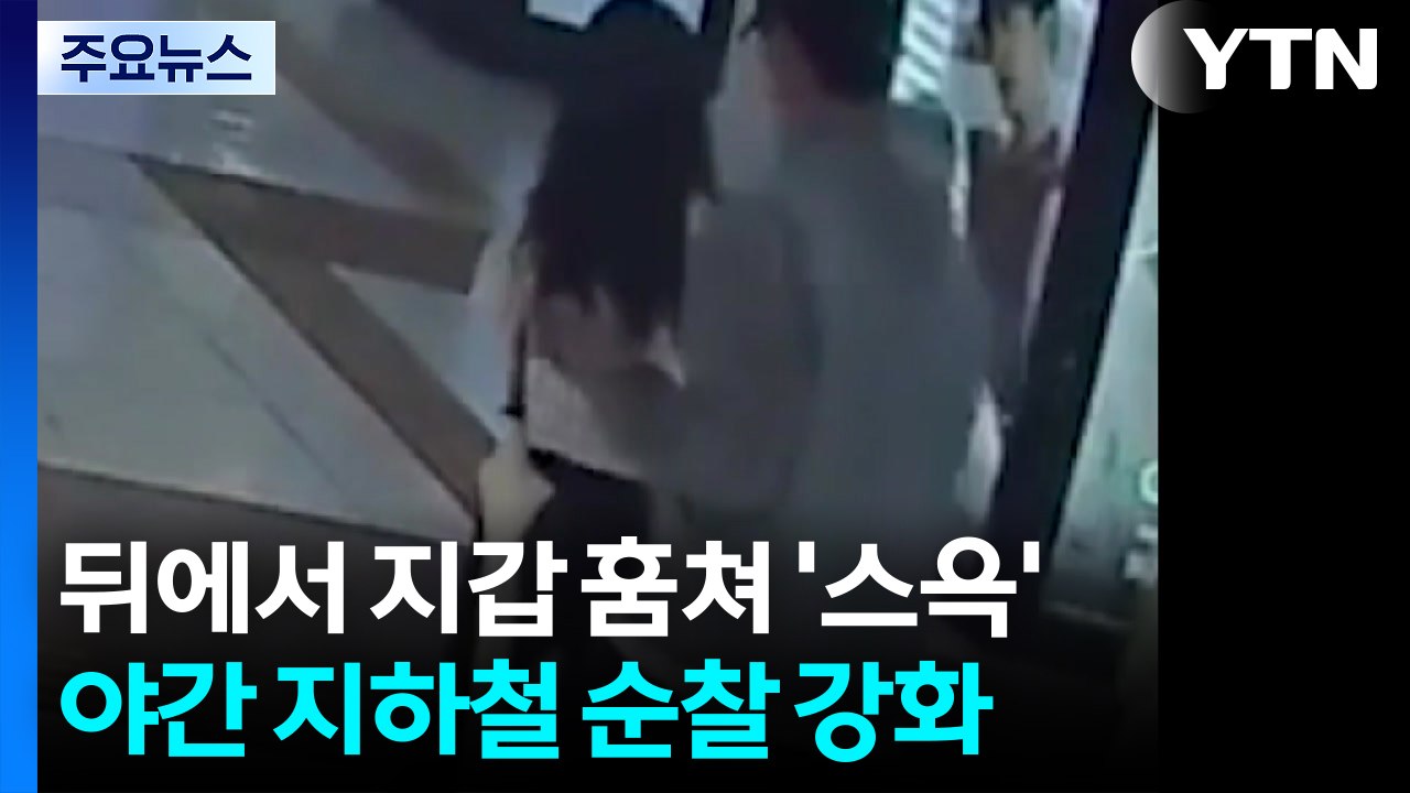 뒤에서 지갑 훔쳐서 스윽...경찰, 야간 지하철 순찰 / YTN