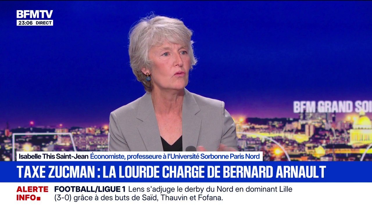 Bernard Arnault charge la taxe Zucman: "Cette taxe est défendue par sept prix Nobel de l'économie", souligne Isabelle This Saint-Jean, économiste