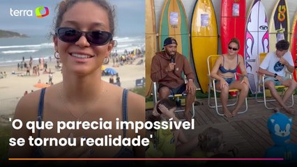 Na WSL, Sophia Gonçalves exalta o incentivo ao surfe desde a infância