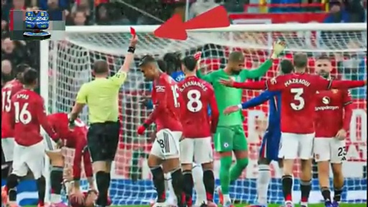 Robert Sanchez SENT OFF with STRAIGHT RED CARD...
