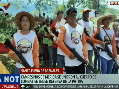 Más de 800 campesinos merideños participaron en la formación militar para la defensa de Venezuela