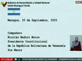 Nicaragua expresa su firme respaldo a Venezuela y al presidente Nicolás Maduro