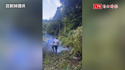 連日雨勢影響 苗栗124縣道南庄鄉路段邊坡坍方