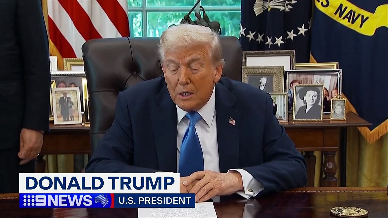 Donald Trump threatens Russia after military jets enter Estonia  9 News Australia - 9 News Australia (720p, h264)