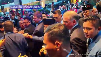 Menunduk! Presiden Prabowo Cium Kepala Anak Kecil saat Disambut Diaspora di New York