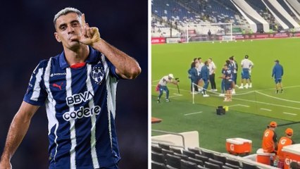 Germán Berterame deja la rivalidad de Rayados y América fuera de la cancha y saluda a los azulcrema