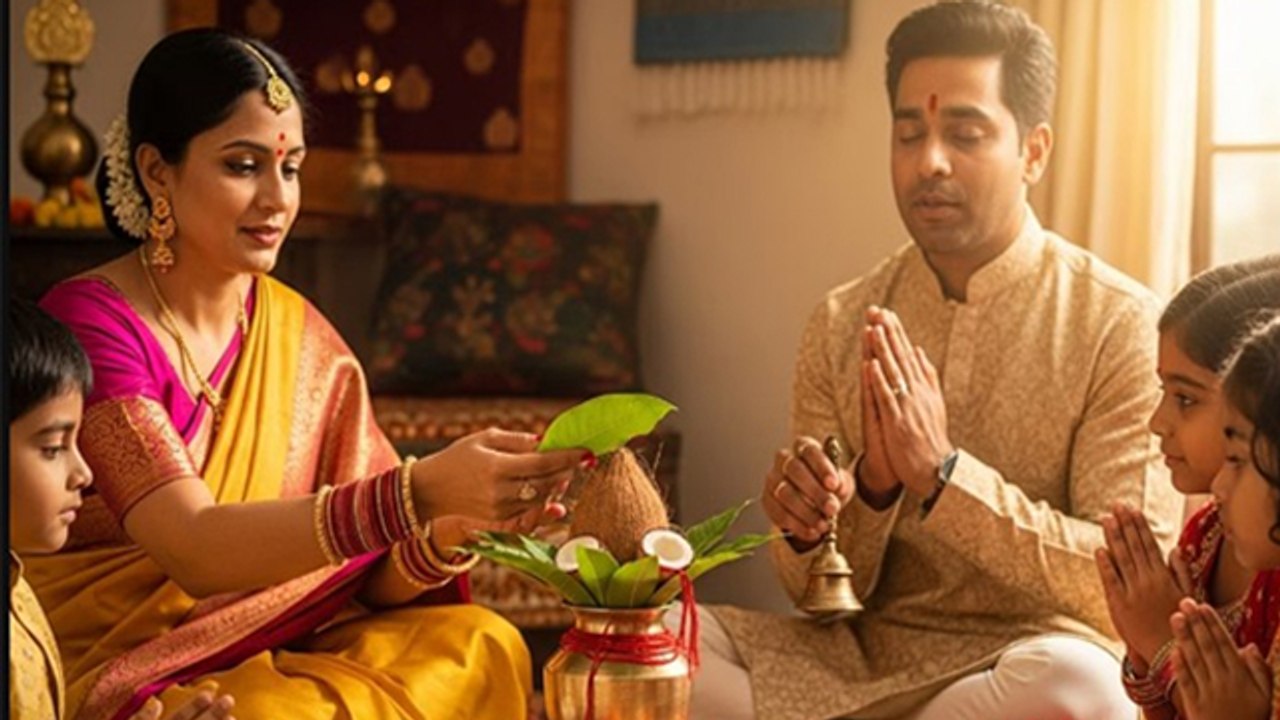 Shardiya Navratri Kalash Sthapana Vidhi 2025: शारदीय नवरात्रि कलश स्थापना मुहूर्त,सामग्री,विधि