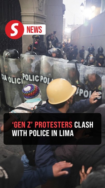 Peru’s ‘Gen Z’ protesters clash with police in Lima over pension reforms, crime rates