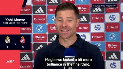 'Did what we had to do' - Alonso on Real Madrid's win over Espanyol