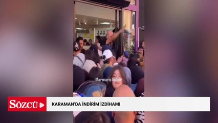 Karaman'da indirim izdihamı