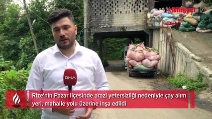Üstü çay alım yeri, altı yol