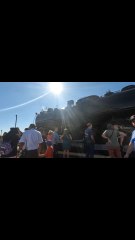 bell ring of santa fe 3751 steam locomotive at #unionstationtrainfest #nationaltrainday
