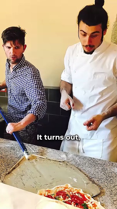 Adam Scott is sick of calzones! #parksandrec #adamscott #rashidajones #tv