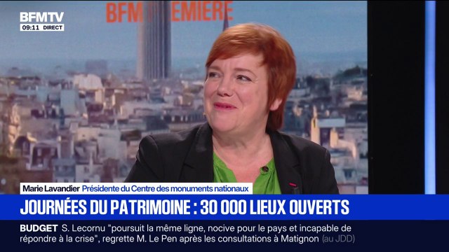 Journées du patrimoine: La notion de patrimoine est en train d'évoluer , explique Marie Lavandier, présidente du Centre des monuments nationaux