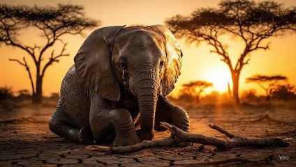 Tears of the Baby Elephant | A Heartbreaking Story of Loneliness in the Savannah