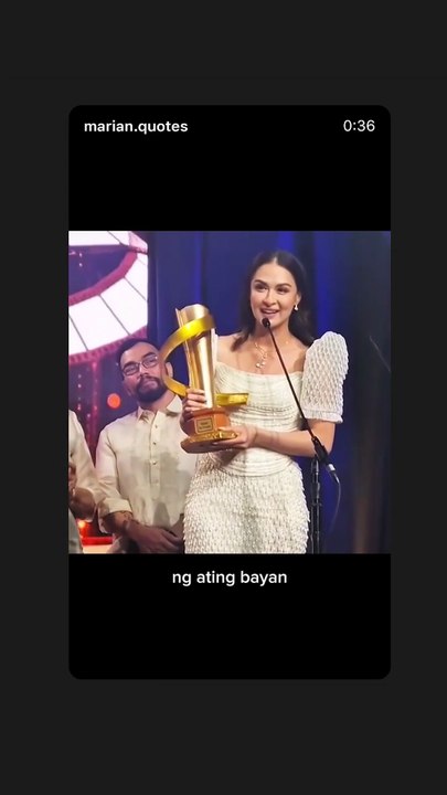 Marian Rivera acceptance speeches about corruption