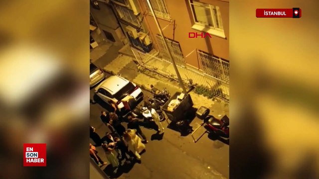 İstanbul'da kavga düğün salonunda başladı sokakta devam etti kavgayı ayırmak isteyen kadınlar arada kaldı