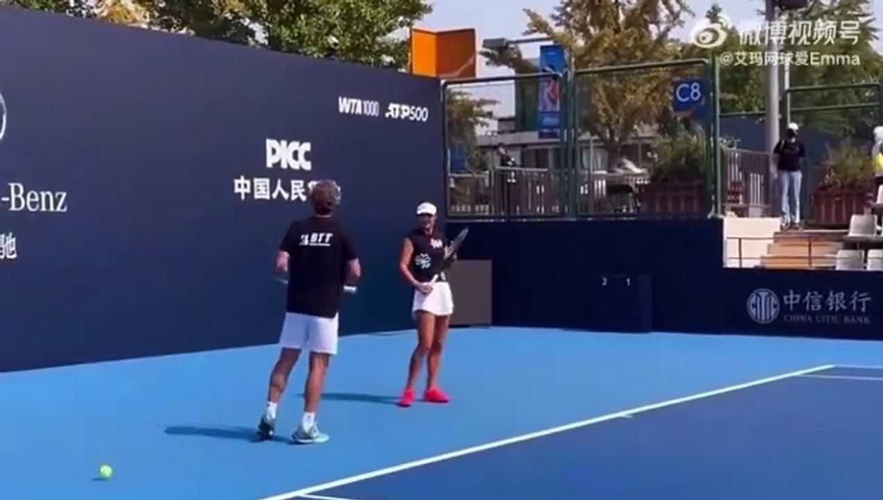 Emma practising in Beijing