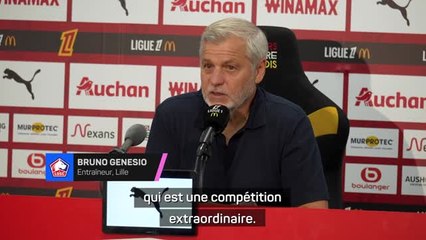 Lille - Genesio : "On va jouer l’Europa League à fond, comme on a joué à fond la Champions League”