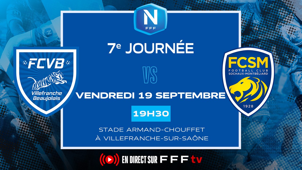 J7 I FC Villefranche B. - FC Sochaux M. (1-0) I National FFF 2025-2026