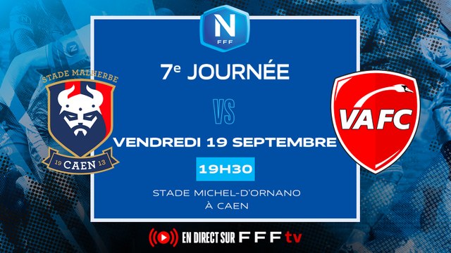 J7 I SM Caen - Valenciennes FC (0-0) I National FFF 2025-2026