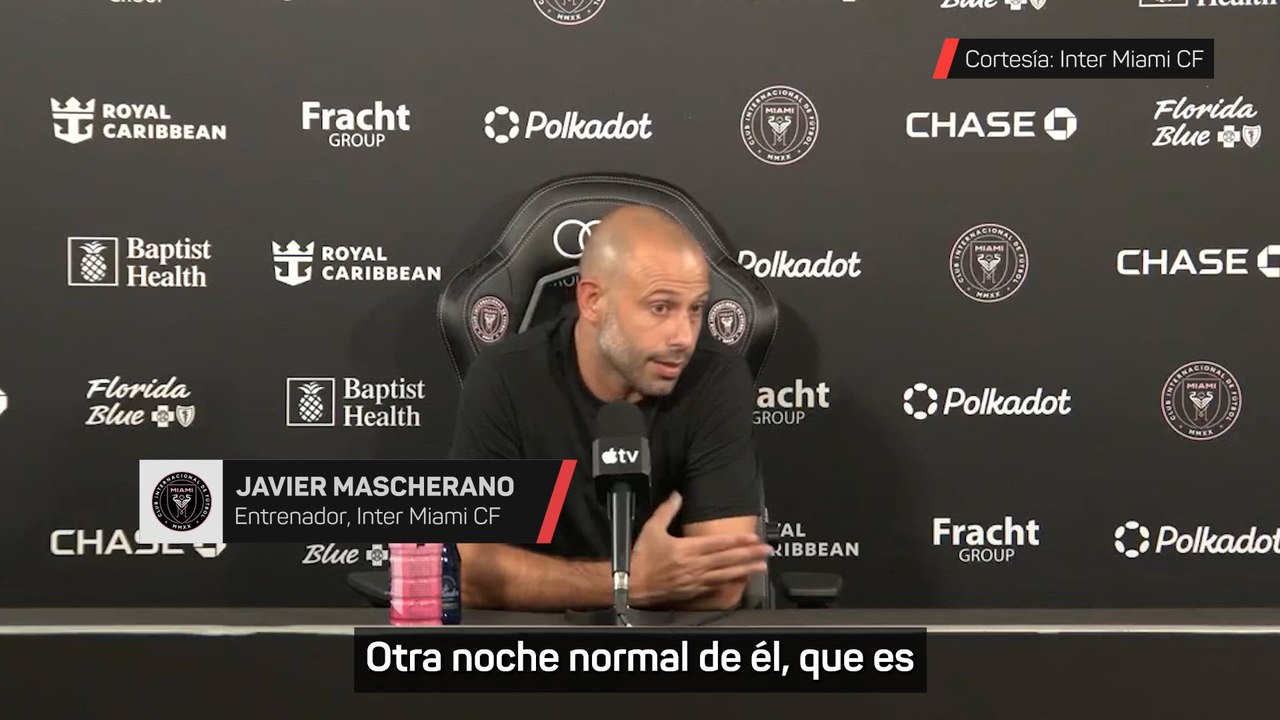 MASCHERANO se DESHACE en ELOGIOS tras el DOBLETE de LEO MESSI