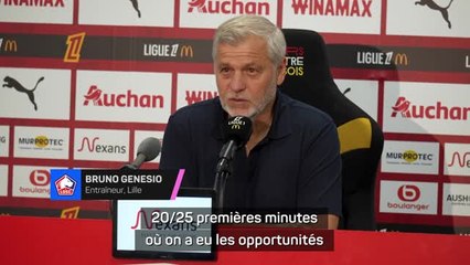 Lille - Genesio espère que la défaite dans le derby sera un rappel à l’ordre