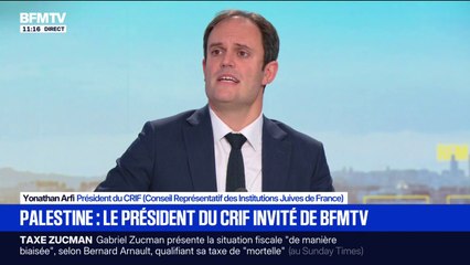 Reconnaissance par Emmanuel Macron de l'État de Palestine: "C'est laisser l'opportunité au Hamas de brandir une victoire diplomatique et symbolique", estime Yonathan Arfi, président du CRIF