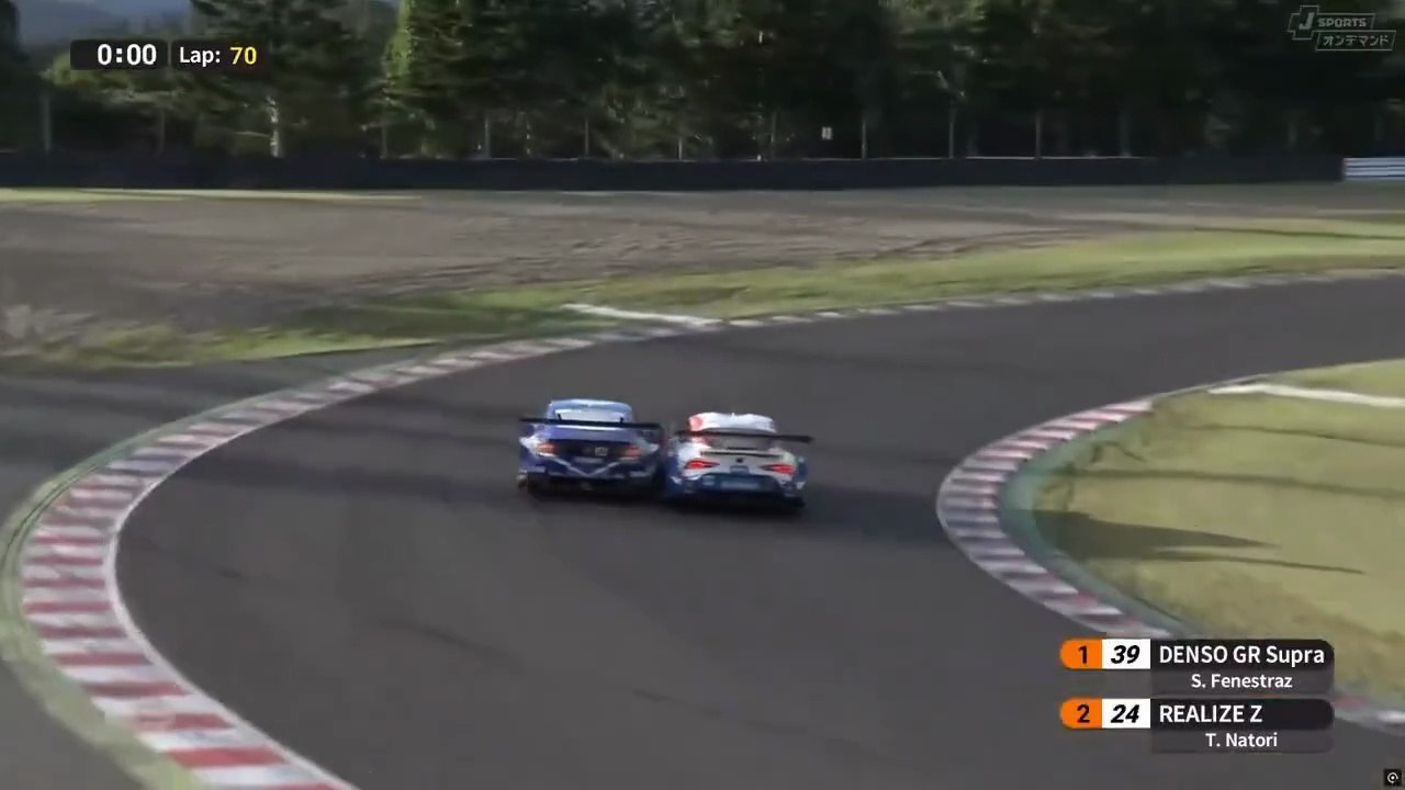 Super GT 2025 Sugo Last Lap Epic Pass Natori Fenestraz