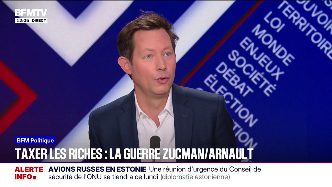 Taxe Zucman: "Le but est de détruire le principe même de l'économie libérale", affirme François-Xavier Bellamy, vice-président délégué des Républicains