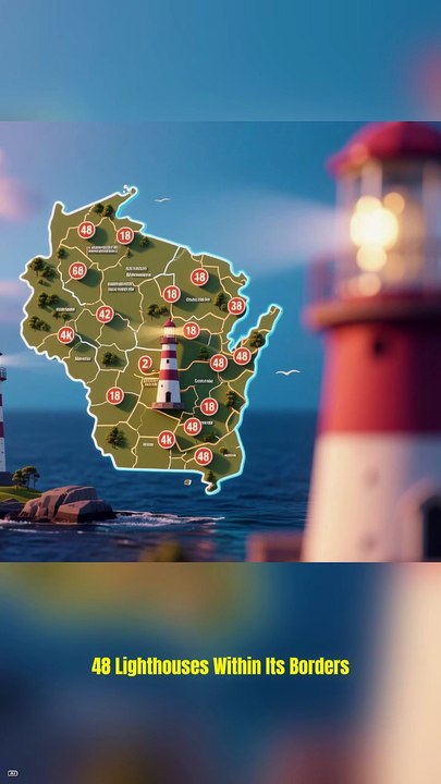 Michigan touches four of the five Great Lake | US State Facts #facts #shorts