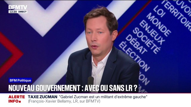 Drapeaux palestiniens sur les mairies: Il faut que les maires soient condamnés , affirme François-Xavier Bellamy (LR)