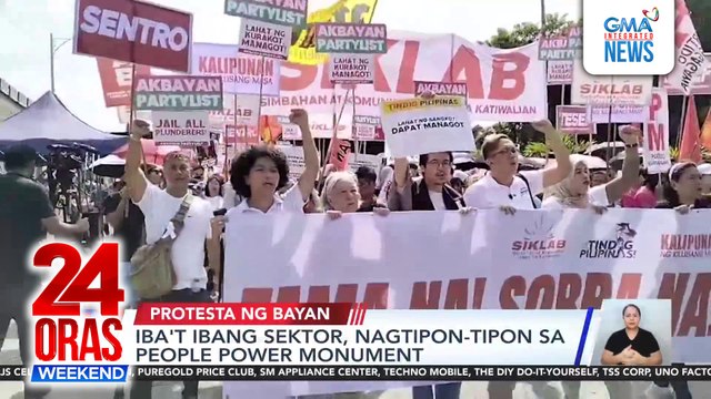 Iba't ibang sektor, nagtipon-tipon sa People Power Monument | 24 Oras Weekend