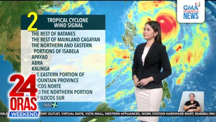 Super Typhoon Nando, patuloy ang paglakas at paglapit | 24 Oras Weekend