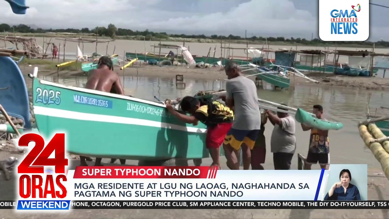 Mga residente at lgu ng laoag, naghahanda sa pagtama ng Super Typhoon Nando | 24 Oras Weekendkend