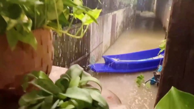 Storm and Heavy Rain Flood Koh Kret Island Thailand #KohKretFlooding #Thailand