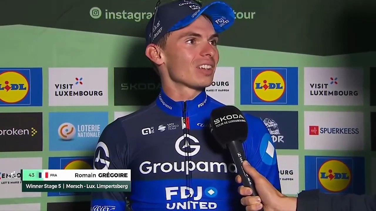 Cyclisme - Skoda Tour de Luxembourg 2025 - Romain Grégoire : "J'ai vécu une semaine assez folle..."