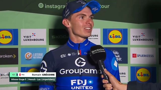 Cyclisme - Skoda Tour de Luxembourg 2025 - Romain Grégoire : J'ai vécu une semaine assez folle...