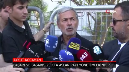 Aykut Kocaman: Başarı ve başarısızlıkta aslan payı yönetimlerindir