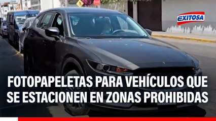 Arequipa: Fotopapeletas para vehículos que se estacionen en zonas prohibidas